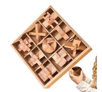 Puzzle en Bois - Développe Les Capacités Cognitives par Le Jeu | Puzzle Bois pour Garçons Filles 26 Cm BoisDurable Cadeau Anniversaire École Voyage Famille