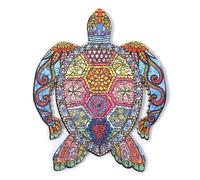 Puzzle en bois diy forme de silhouette. Avec des pièces individuelles.