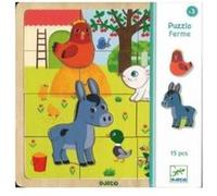 Puzzle en bois Djeco Ferme G