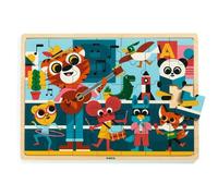 Puzzle en bois - DJECO - Puzzlo Music - Animaux - 35 pièces - Enfant