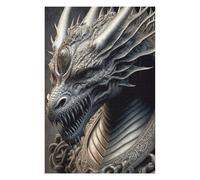 Puzzle en Bois Dragon Head Sculpture pour Adultes, 1000 PCS | Le repérage visuel et le tri - une méthode de montage claire à la maison.