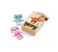 Puzzle en Bois Dressup Mix - Créativité et Éveil avec Djeco