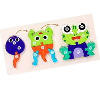 Puzzle en bois - Du plus petit au plus grand - Grenouille