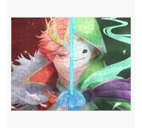 Puzzle en bois Duel Technoblade contre Dream 300 pièces 38x26 cm jouet décoration mura
