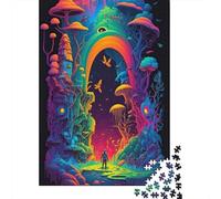Puzzle en bois dur 1000 pièces adulte homme rêve intelligence artificielle cadeaux pour la veille de Noël 1000 pièces (75 x 50 cm)