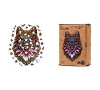 Puzzle en bois - ECO - Le loup mystérieux A4 PuzA4-00711