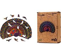 Puzzle en bois - ECO - Paon de luxe A4 PuzA4-01735