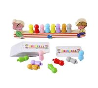 Puzzle en bois éducatif pour l'appairage des couleurs - Amélioration sensorielle - Jouet de développement sensoriel pour parents et enfants - Jouet de correspondance de couleur