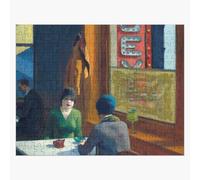 Puzzle en bois Edward Hopper - Chop Suey 300 pièces 38x26 cm jouet décoration mura