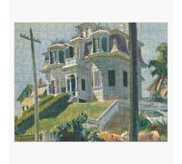 Puzzle en bois Edward Hopper. La maison d'Haskell, 1924. 300 pièces 38x26 cm jouet décoration mura