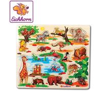 Puzzle en bois Eichhorn Heros - Animaux - 21-23 pièces - Certifié FSC 100 %