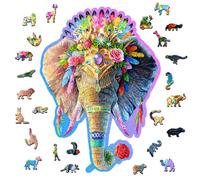 Puzzle en bois - éléphant 250 pièces multicolor TU