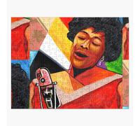 Puzzle en bois Ella Fitzgerald, Dame de la chanson 300 pièces 38x26 cm jouet décoration mura