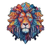 Puzzle en Bois en Forme d'animal Design Artistique aux Couleurs Vives Pièces Découpées au Laser avec Bords Lisses Activité Stimulante pour Les Amateurs de Puzzles