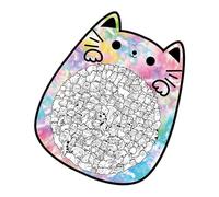 Puzzle en bois en forme de chat, 135 pièces en forme d'animal, familial, pour anniversaire, fête, décoration, projets éducatifs