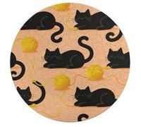 Puzzle en bois en forme de chat et boule de fil pour adulte, 195 pièces, puzzle unique en forme d'animal avec boîte, jeu familial, décoration murale, cadeau pour homme et femme