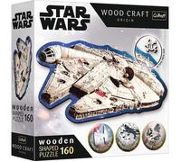 Puzzle en bois en forme - TREFL - Millennium Falcon Star Wars - 160 pièces