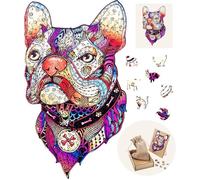 Puzzle en Bois - ENGELHART - Chien A3 - 213 pièces - Formes uniques - Boite cadeau