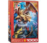 Puzzle En Bois Eurographics Anne Stokes Dragon Clan 1000 Pièces 680Mm X 490Mm