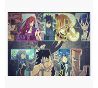 Puzzle en bois Fairy Tail 16 300 pièces 38x26 cm jouet décoration mura
