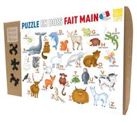 Puzzle en bois fait main 12 pièces - Puzzle Michèle Wilson - Alphabet des Animaux - Pour enfants dès 3 ans