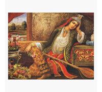 Puzzle en bois Femme iranienne Qajar 300 pièces 38x26 cm jouet décoration mura