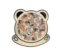 Puzzle en Bois Forme Chien - Coloré Canin Design Casse-tête avec Cadre Acrylique - Éducatif Remue-méninges, Logique Entraînement Jouet - Créatif Cadeau Adultes, Enfant, Famille Soirée Jeu