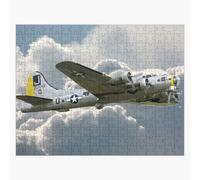 Puzzle En Bois Forteresse Volante B-17 300 Pièces 38x26 Cm Jouet Décoration Mura