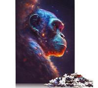 Puzzle en Bois Galaxy Art Monkey pour Adultes, 1000 pièces, Puzzle Familial pour Adultes, décoration Murale, 1000 pièces (75 x 50 cm)