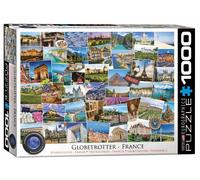 Puzzle En Bois Globetrotter France 1000 Pièces 680Mm X 490Mm
