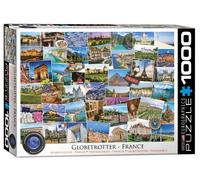 Puzzle En Bois Globetrotter France 1000 Pièces 680Mm X 490Mm