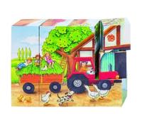 Puzzle en bois - GOKI - Ferme - 10-20 pièces - Dessins animés et BD - Enfant