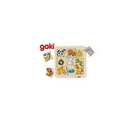 Goki - 56880 - Puzzle En Bois À Encastrement - Qui Mange Quoi?