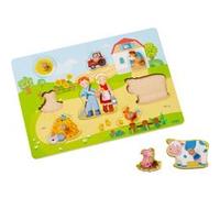 Puzzle en bois Haba A la ferme Multicolore G