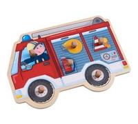 Puzzle en bois Haba Camion Pompier Multicolore G