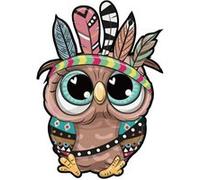 Puzzle en bois hibou pour adultes et enfants 01_ multicolore Multicolore G