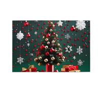 Puzzle en bois horizontal avec boule ronde et arbre de Noël de 1000 pièces pour se détendre et améliorer les compétences et la concentration