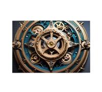 Puzzle en bois horizontal cool steampunk engrenages 1000 pièces pour se détendre et améliorer les compétences et la concentration