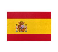 Puzzle en bois horizontal drapeau espagnol 1000 pièces pour se détendre et améliorer les compétences et la concentration