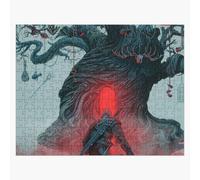 Puzzle en bois Illustration du jeu The Witcher 300 pièces 38x26 cm jouet décoration mura