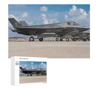 Puzzle en Bois Illustré Lockheed Martin F35 Jet pour Adultes, 1000 PCS