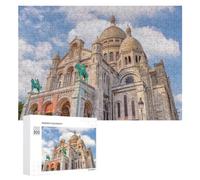 Puzzle en Bois Illustré Sacre Coeur Facade pour Adultes, 300 PCS