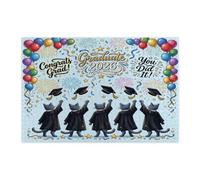 Puzzle en bois imprimé chat bleu russe félicitations pour adultes de 1 000 pièces, motif chaton imprimé, décoration de remise de diplôme pour divertissement à domicile