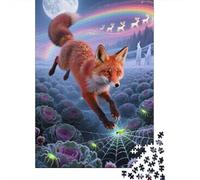 Puzzle en Bois Innovant 1000 Pièces - Red Renard | Développez Votre QI Et Détendez-Vous | Art Visuel, Défi Mental Et Décoration Maison