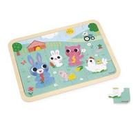 Puzzle en bois Janod À la ferme 24 pièces E
