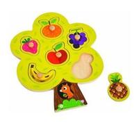 Janod Puzzle en bois Arbre Gourmand 6 pièces