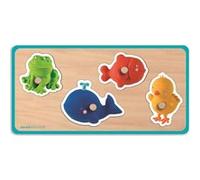 Puzzle en bois Janod Quadrinimo 4 pièces multicolore G