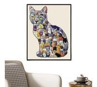 Puzzle en Bois | Jeu Amusant Et Stimulant,Casse Tête en Bois en Forme De Chat,pour Anniversaire Noël Temps Libre Fête Maison École Et