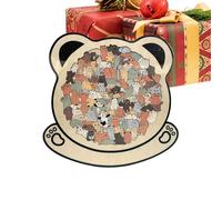 Puzzle en bois - Jeu de correspondance d'animaux en acrylique - Design canine encadré - Constructeur de compétences cognitives - Challenge logique de divertissement amusant avec éléments créatifs pour