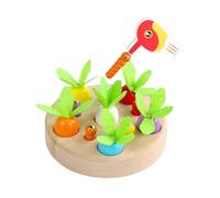 Puzzle en bois - Jeu de pêche - Jouet de pêche à la ferme - Magnétique - Pour enfants - Apprentissage précoce - Prise sensori